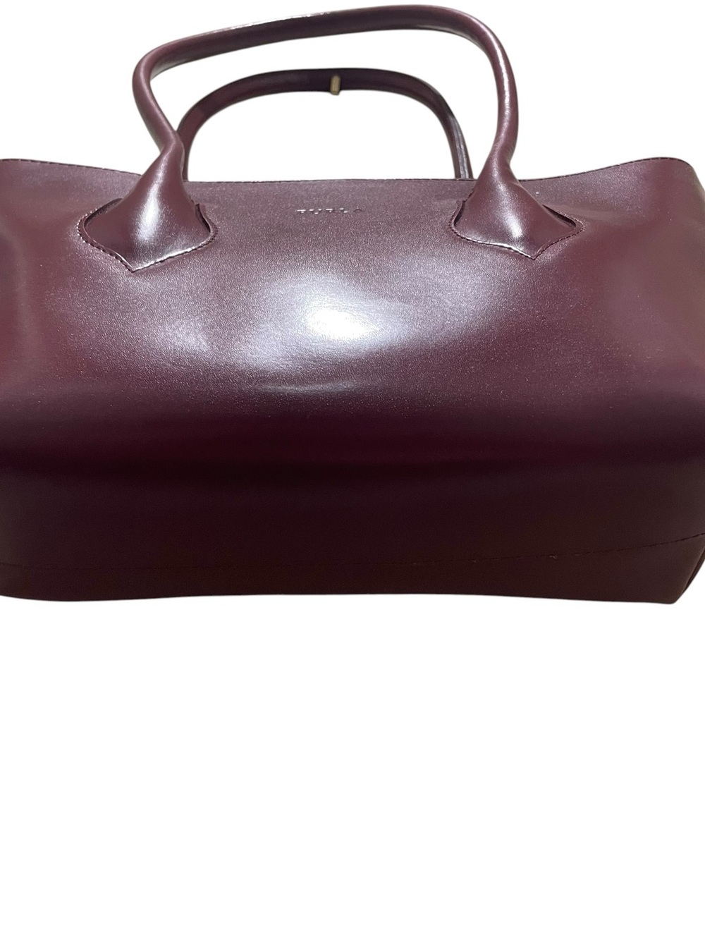 Furla Burgundy Mini Tote Bag - Picture 5 of 11